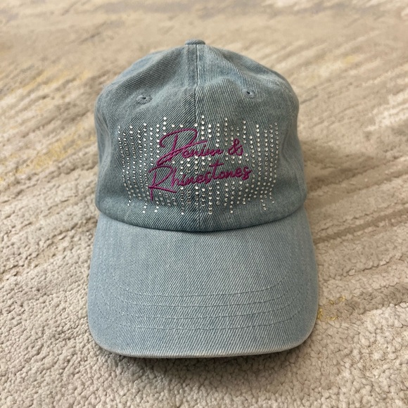 Denim & Rhinestones Hat - Picture 1 of 4